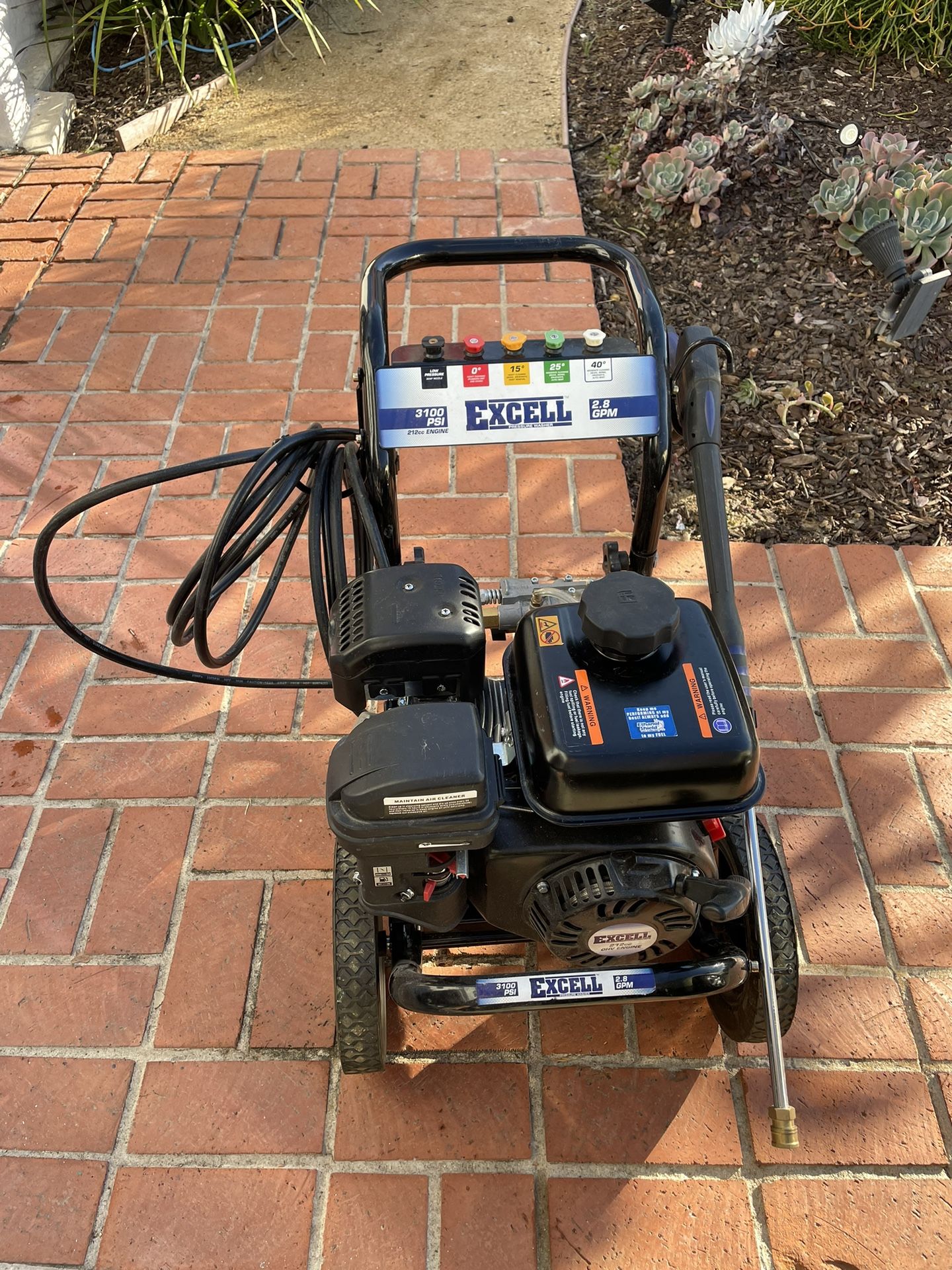 Excell 3100 PSI 2.8 GPM 212cc OHV Gas Pressure Washer