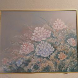 Floral J. Allen Oil Painting 