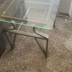 Glass table set 