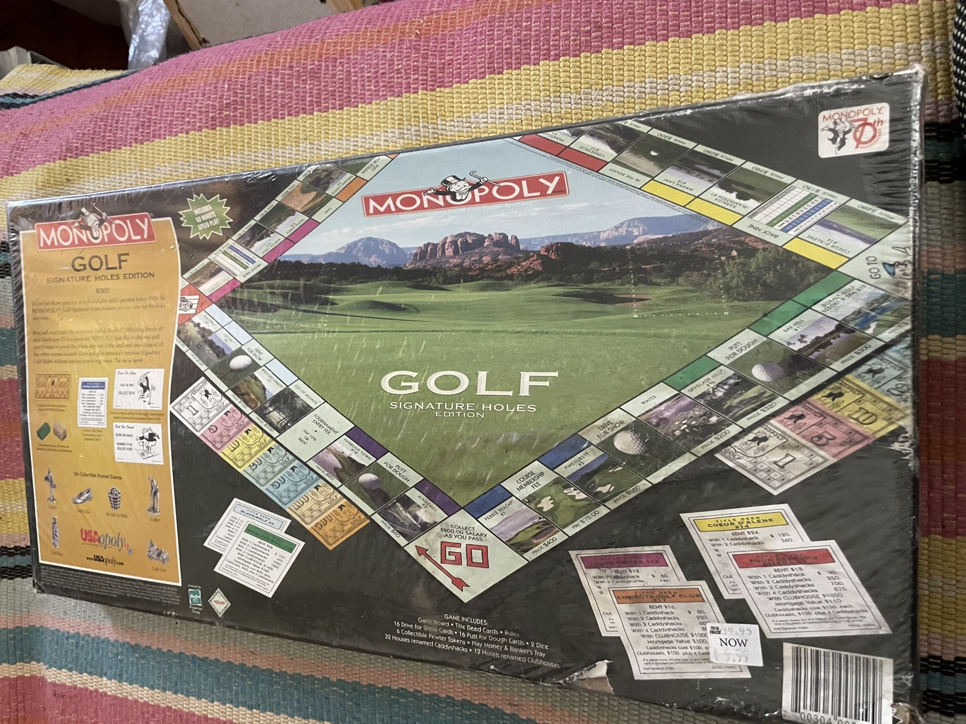 Vtg Monopoly Golf Signature Holes Edition Board Game Hasbro 2005 