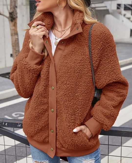 Sherpa Jacket Coat For Women