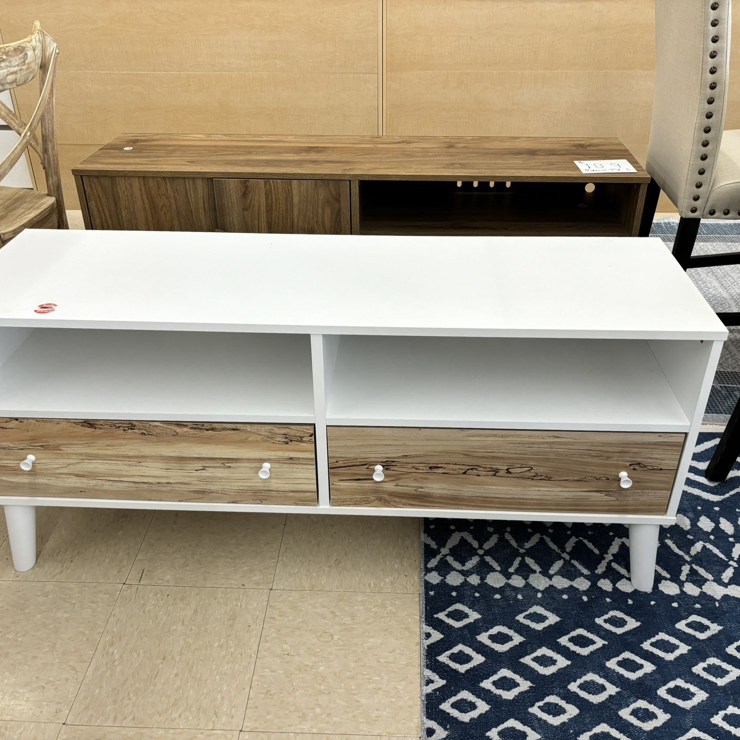 Modern Two Color TV Stand