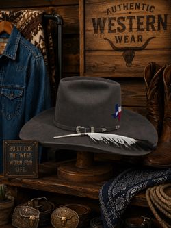Cowboy Hat Felt 7x Steel