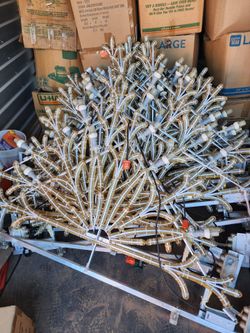 5ft industrial half snowflake displays