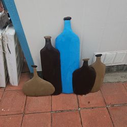 Metal Art Wine Bottle S.