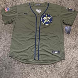 Houston Astros Salute to Service Green Jerseys for Men