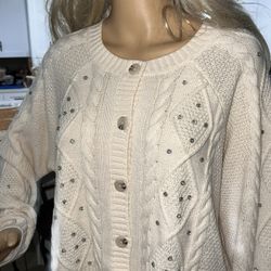 Torrid Dew Embellished Cardigan Size 2