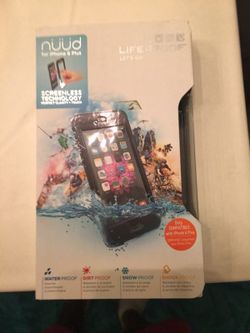 Black iphone 6 plus life proof case