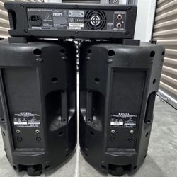 Behringer PA speaker Bundle 800W Passive Speakers +PMP550M Mixer
