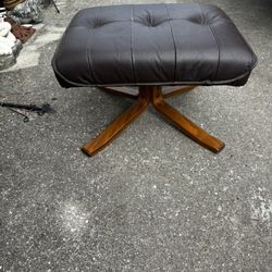 Leather Ottoman 