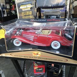 Diecast 36’ Mercedes Benz 500K Roadster 1/18 1:18!!! More Cars on my Page!!,