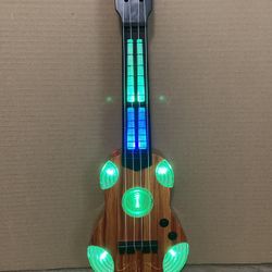 Toy Electronic Guitar Rock and Roll Style– Wooden Look Design