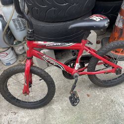 Kids Huf Bike Bicycle Red And Black Racer Bike