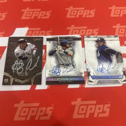 (3) 2019 Fernando Tatis Jr. Rookie Card Autos Low Numbered