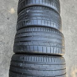 4 PCS OF TIRES.   CONTINENTAL EXTREMECONTACT SPORT SIZE  285/35/20.    &    255/35/20