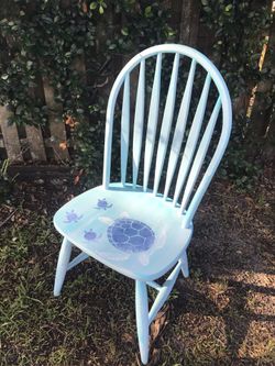 Cute chair with turtle