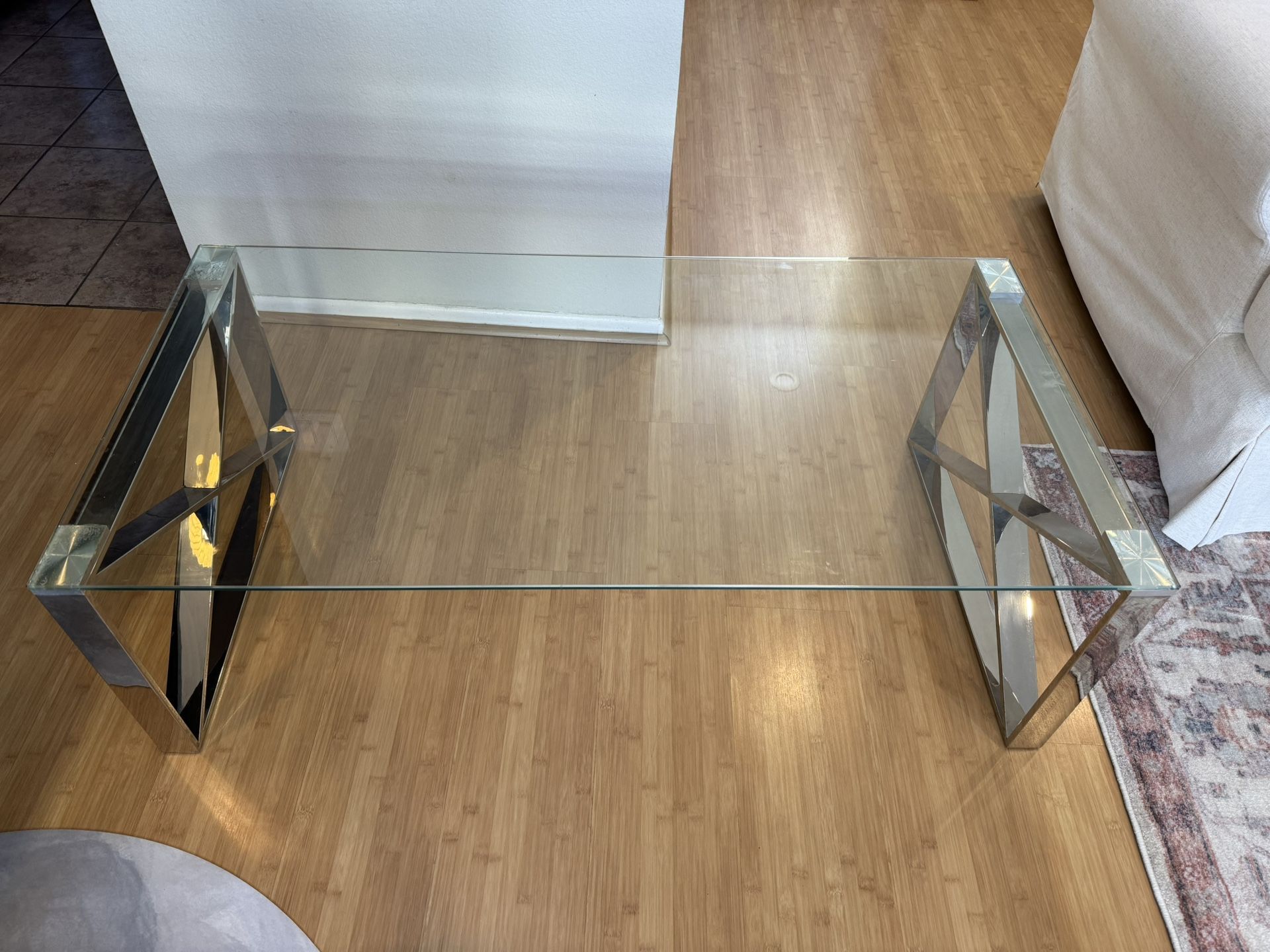 Glass Coffee Table (47”)