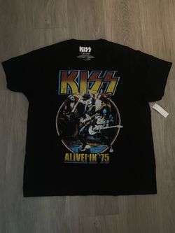 75s KISS ALIVE graphic tee