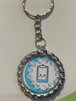 Medical chart keychain
