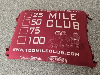 100 Mile Club Pillow - Custom Made & Signed