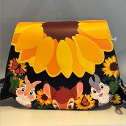 Loungefly Disney Bambi Sunflower Crossbody Bag 