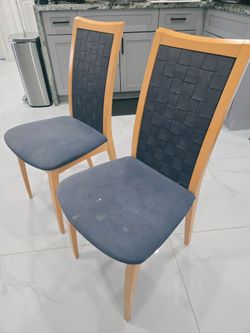 Set of 2 Wooden Dining Chairs