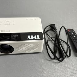 Like New Mini Projector For Home 1080p With Cables 