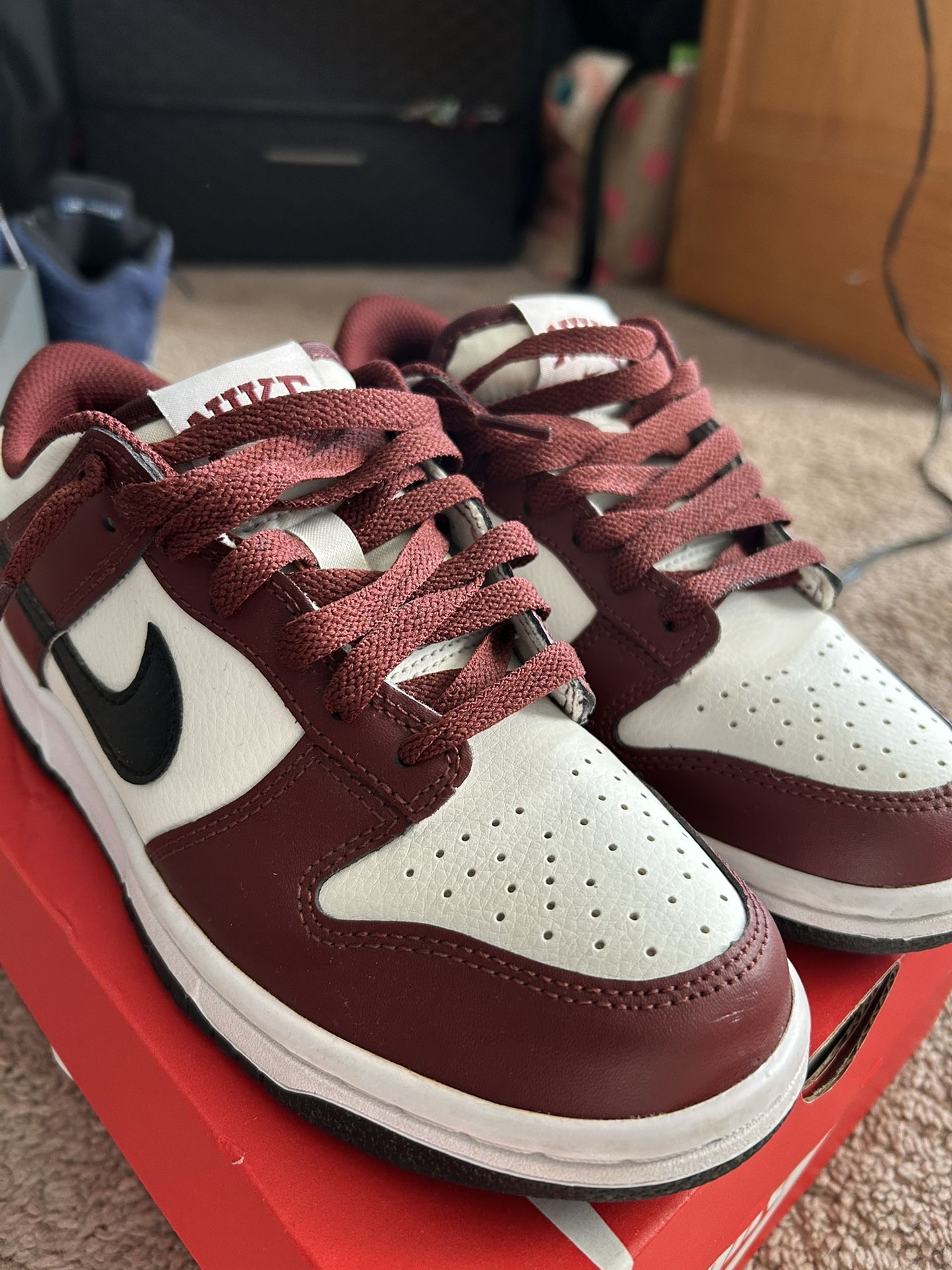 Nike Dunk Low Gs Maroon