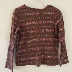 Garanimals -  Size 5 Girls Long Sleeve Shirt - Pre-owned - Good Condition - Soft Fabric  