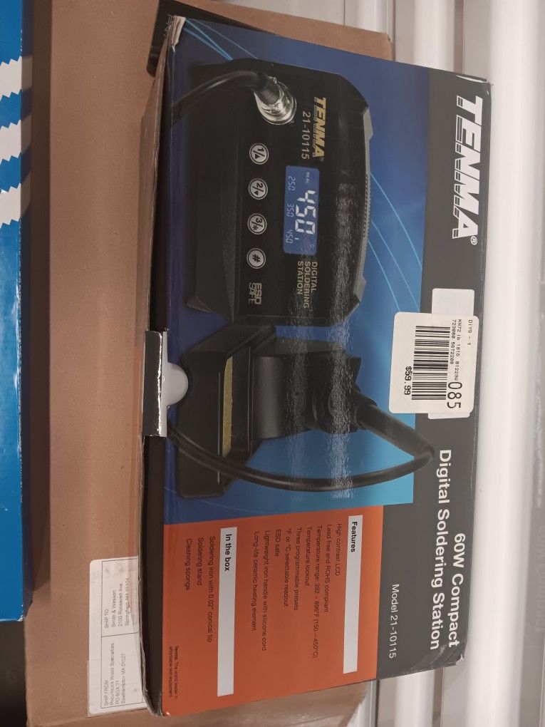 Tenma 60W Compact Digital Soldering Station, model number 21-10115.