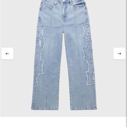 Homme Femme Studded Jeans 