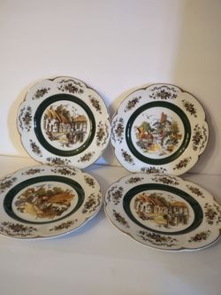 Ascot Serviceplate by Woods and Sons England English Cottage Garden Decorative Plates