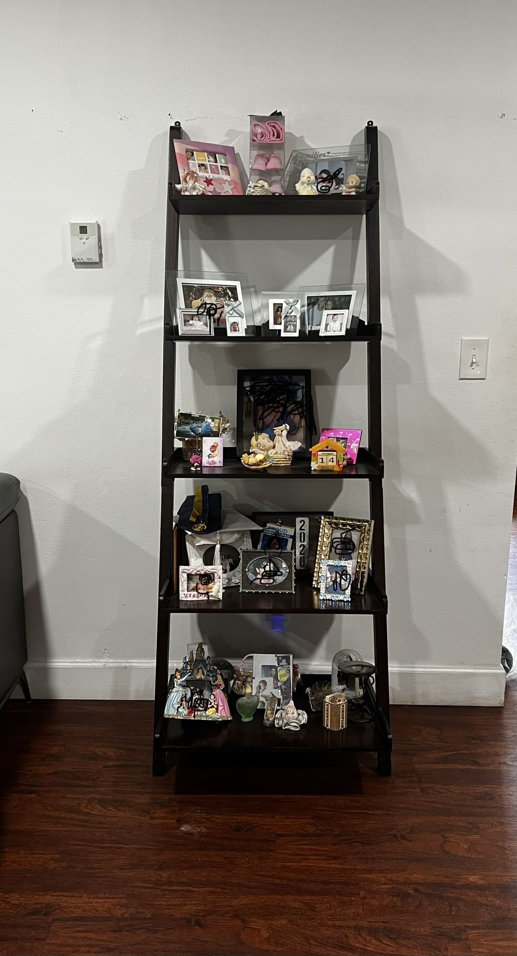 Shelf Wood Ladder Bookcase. $75.00 OBO