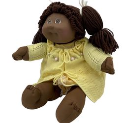 VTG AFRICAN AMERICAN Girl CABBAGE PATCH KIDS DOLL Signed Dimples 1(contact info removed)