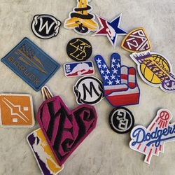 16 patches lakes Dodgers and more with velcro
