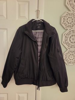 Calvin Klein Men's, Size L, Bomber Style Jacket, 8 Pockets