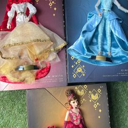Disney Designer Collectable Dolls 3 For $500 