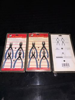 White Dog 4-Piece Circlip Pliers Set (Internal/External) - Brand New