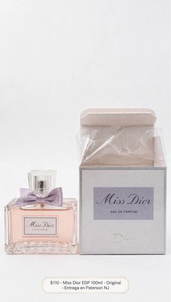 MISS DIOR EDP 100ml - $110 🌸 El perfume más deseado de Dior. Floral, dulce y elegante. Notas de rosa, vainilla y almizcle. Dura todo el día. Original