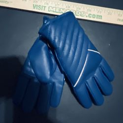 Boys Youth Vinyl Ski Gloves