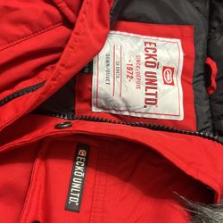 Down  Winter Jacket Red