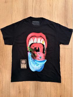 Travis Scott Astroworld Fest Mouth T-Shirt Black Medium