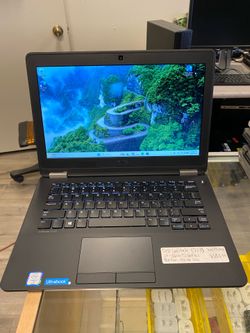 Dell latitude E7270 i7- 6600 @ 2.60GHZ 8GB RAM  256GB SSD Windows 11 pro Small crack.  No trades. Pick up only