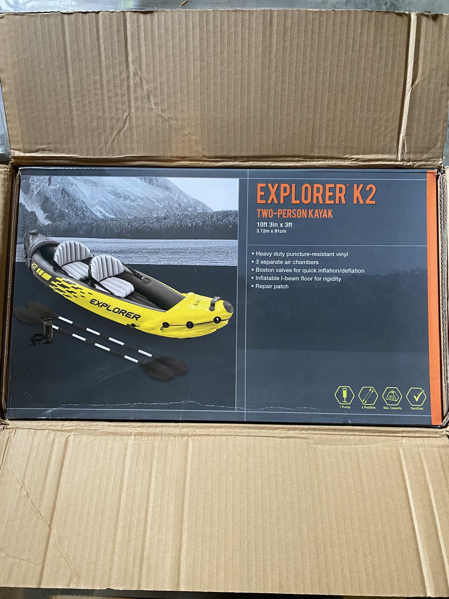 Explorer K2 Inflatable Kayak