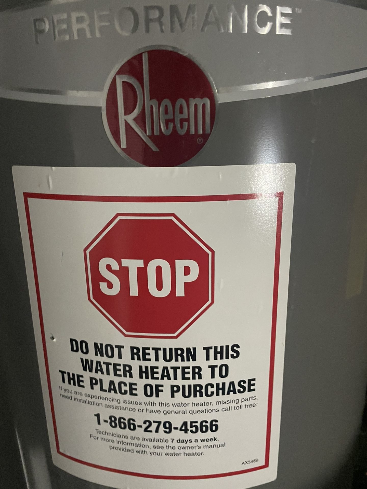 Rheem Gas Hot Water Heater