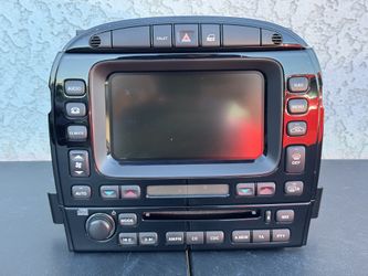 04-07 Jaguar XJ8 Navigation Head Unit W/ Climate Control Unit