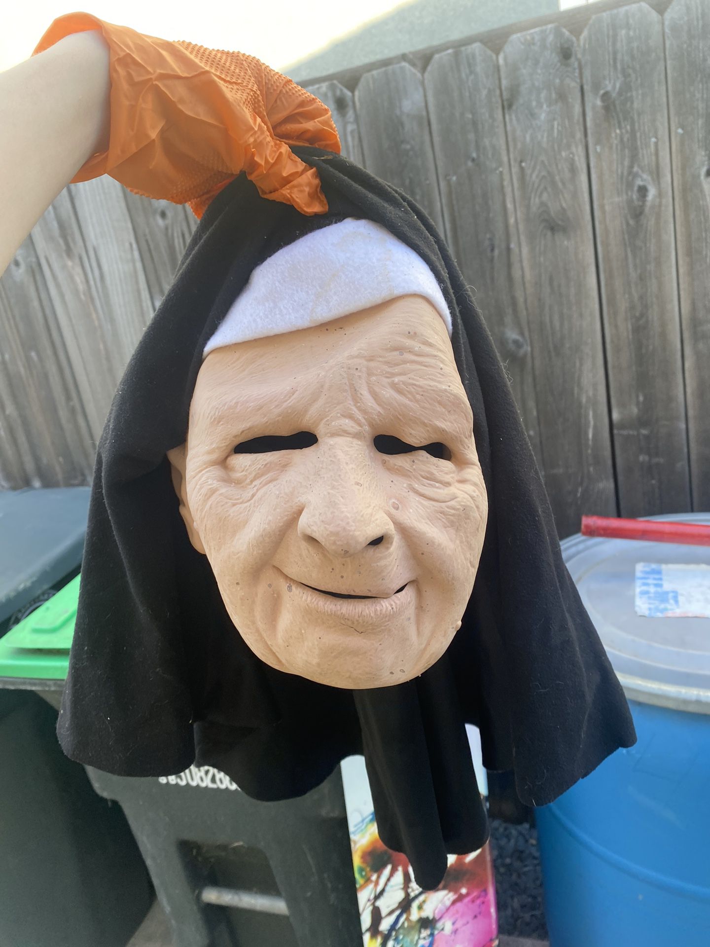 Scary Nun Halloween Costume Mask