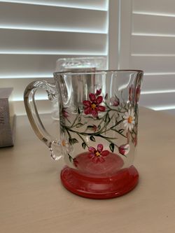 Beautiful hand painted coffee mug