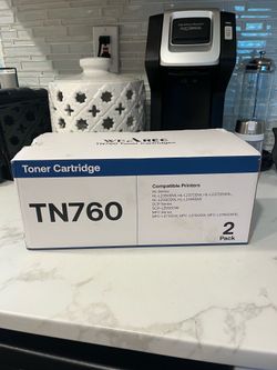 Wearec brand TN760 toner cartridge 2-pack
