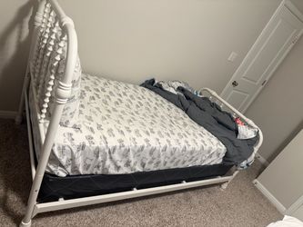 Bed with mattress